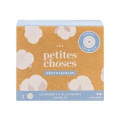 Coussinets d'allaitement lavables en coton bio x2 Les Petites Choses