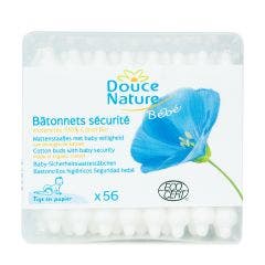 Batonnets d'oreilles sécurité bébé bio x60 Douce Nature