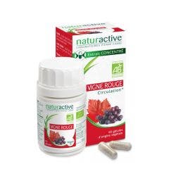 Organic Red Vine concentrated extract 60 capsules Circulation Naturactive