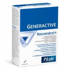 Generactive Resveratrol+ 30 Capsules 30 gélules Generactive Pileje