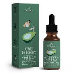Huile avocat broad spectrum 10% 1000mg CBD Delicure