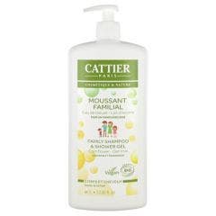 Family Foaming Gel With Lactoserum 1l parfum pamplemousse Cattier