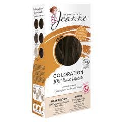 Coloration 100% végétale 2x50 g Brun Les couleurs de Jeanne