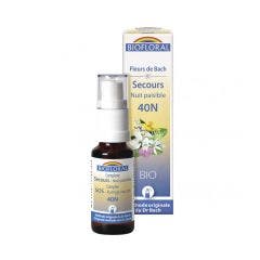 N°40n Rescue Complex Spray Bio Demeter Bach Flower Remedies Peaceful Night 20ml Biofloral