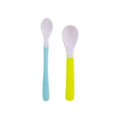 Duo of soft spoons for babies Jaune et bleue Petipouce