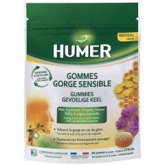 Sensitive Throat Gums x30 Lemon flavour Humer