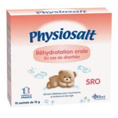Physiosalt Solution de Réhydratation Orale 10 Sachets de 10g 0 à 36 Mois Gilbert
