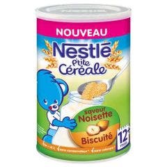 P'tite Cereale Hazelnut Biscuit flavour From 12 Months 400g Nestlé