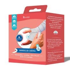 BANDES DE CREPE SOUS BOITE 4mx10cm x2 Soineo