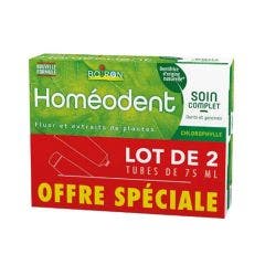 Homeodent Care For Sensitive Gums With Chlorophyll 2x75ml Homeodent Boiron