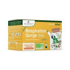 Organic Easy Breathing Herbal Tea 20 teabags for throat 3 Chênes
