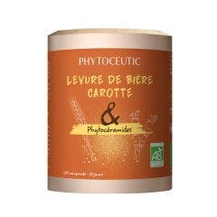 Levure de Bière Carotte et Phytocéramides 105 capsules Phytoceutic