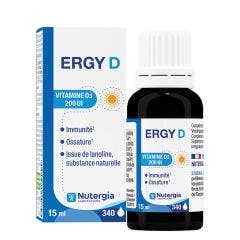 Ergy D Vitamin D3 Immune Defenses 15ml Nutergia