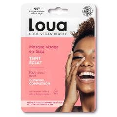 Masque en tissu Visage Teint Eclat 1 unité peaux ternes Loua