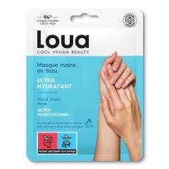 Masque en tissu Mains Hydratant & Protecteur x1 peaux sèches Loua