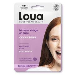 Masque en tissu Visage Cocooning 1 unité tous types de peaux Loua