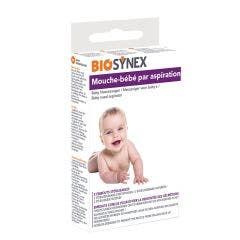 Mouche-bébé par aspiration 1 unité + 2 embouts réutilisables Biosynex