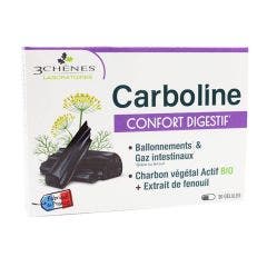 Carboline Intestinal Gases 30 Gélules 3 Chênes