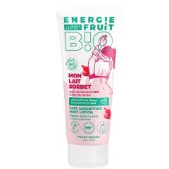 Lait Sorbet Bio Pulple de Framboise Bio & Fleur de Cerisier 200ml Peaux Sèches Energie Fruit
