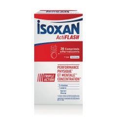 Actiflash 28 Tablets 28 Comprimes Effervescents Performance physique et mentale Isoxan