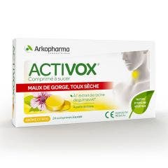 Activox Chewable Gums Lemon Flavour X24 x24 comprimés à sucer Arkopharma