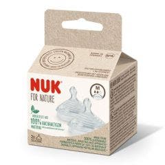 Nature Sense Silicone teats x2 Nuk