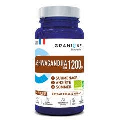 Ashwagandha Bio 1200mg 60 comprimés Surmenage, anxiété et sommeil Granions