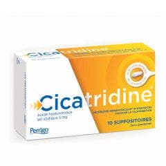 Healing Suppositories x10 With Hyaluronic Acid Cicatridine