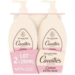 Extra-soft Intimate Cleansing Gel 2x250ml Intime Rogé Cavaillès
