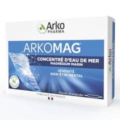 Ocean-sourced magnesium caramel flavour 20 ampoules 20 Ampoules Arkomag Arkopharma