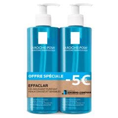 Purifying Foaming Gel for Oily Acne-prone skin 2x400ml Effaclar Peaux Grasses Tendance Acneique La Roche-Posay
