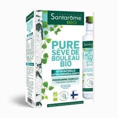 Bio Organic Pure Sap Birch 3x250ml Détoxifie, Reminéralise Santarome