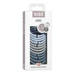 Teething Toy Rings x12 Loops In Natural Rubber From Birth Bibs