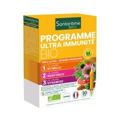 Organic Ultra Immunity Programme 30 ampulas Défenses immunitaires Santarome