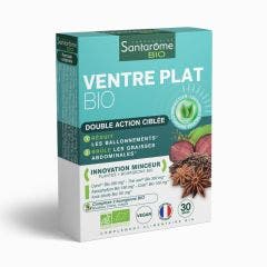 Organic flat belly 30 capsules Double Action Ciblée Santarome