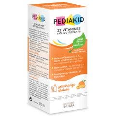 22 Vitamins & trace elements Orange Apricot Syrup 125ml Pediakid