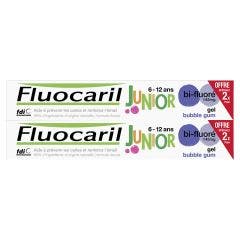 Toothpaste Junior 6-12 years Gel Bubble 2x75ml Fluocaril