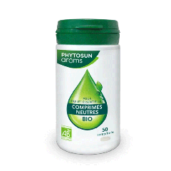 Base Neutre Bio pour Huile Essentielle 50 Comprimés Phytosun Aroms