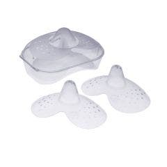 2 Silicone Nipple Shields + Sterilisable Carrycase Mam