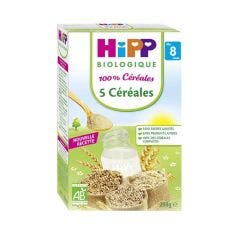 100% Cereales 5 Organic Cereals From 8 Months 250g Hipp