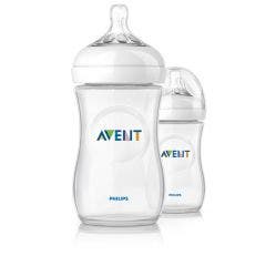 Baby Bottles Pp Silicone Teat Slow Flow From 1 Month 2x260ml Natural Avent