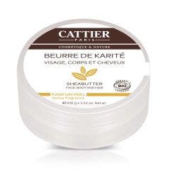Shea Butter Honey Fragrance 100g Beurre De Karite Cattier