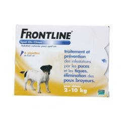 Spot-on Dog 2-10kg 6 Pipettes x 0,67ml Frontline