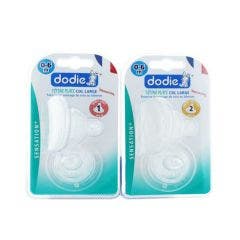 Sensation+ Flat Teat Large Neck 0-6 Months (batch 2 Teats) Dodie