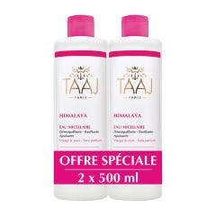 Taaj Micellar Water For Face And Eyes Sensitive Skins 2x500ml Taaj