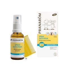 Lice hair spray organic aromapoux + free comb 30ml Aromapoux Pranarôm