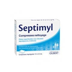 Antiseptic Compresses For Superficial Wounds X12 2.5ml Septimyl Gilbert
