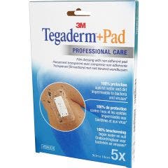 Tegaderm + Pad 5 Film Plasters 9cm X 10cm 3M