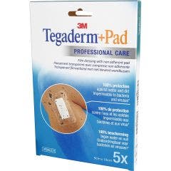 Tegaderm + Pad 5 Film Plasters 9cm X 10cm 3M