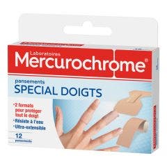 Finger Plasters x12 Mercurochrome